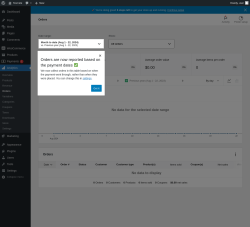 Page screenshot: Analytics &rarr; Orders
