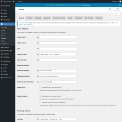 Page screenshot: WooCommerce &rarr; Settings