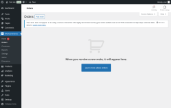 Page screenshot: WooCommerce &rarr; Orders