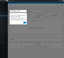 Page screenshot: Analytics &rarr; Orders
