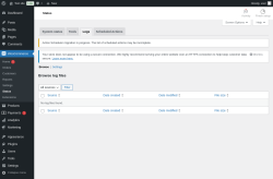 Page screenshot: WooCommerce &rarr; Status &rarr; Logs