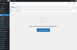 Page screenshot: WooCommerce &rarr; Orders