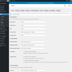 Page screenshot: WooCommerce &rarr; Settings