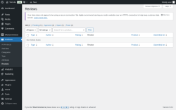 Page screenshot: Products &rarr; Reviews
