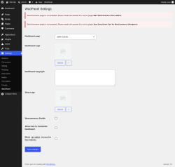 Page screenshot: Settings &rarr; WooPanel