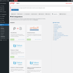 Page screenshot: POP &rarr; Integrations