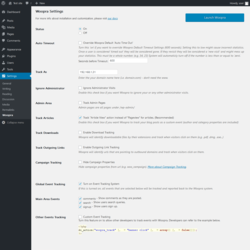 Page screenshot: Settings → Woopra