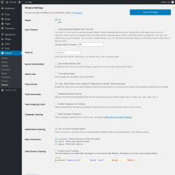 Page screenshot: Settings → Woopra