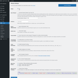 Page screenshot: Settings → Woopra