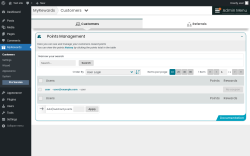 Page screenshot: MyRewards → Customers