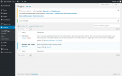 Page screenshot: Plugins &lsaquo; Test site &mdash; WordPress