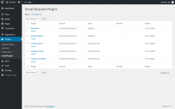 Page screenshot: Plugins  &rarr; Install Plugins