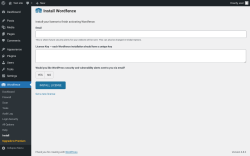 Page screenshot: Wordfence  → Install