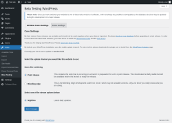 Page screenshot: Tools → Beta Testing