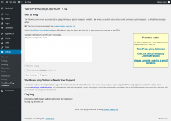 Page screenshot: Settings &rarr; WordPress Ping Optimizer