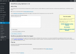 Page screenshot: Settings &rarr; WordPress Ping Optimizer