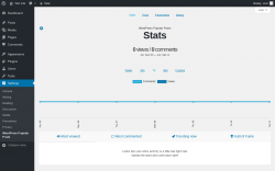 Page screenshot: Settings &rarr; WordPress Popular Posts