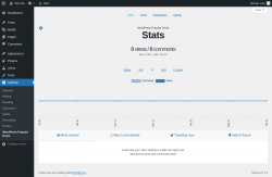 Page screenshot: Settings &rarr; WordPress Popular Posts