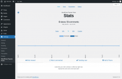 Page screenshot: Settings &rarr; WordPress Popular Posts