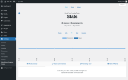 Page screenshot: Settings &rarr; WordPress Popular Posts
