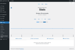 Page screenshot: Settings &rarr; WordPress Popular Posts