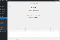 Page screenshot: Settings &rarr; WordPress Popular Posts