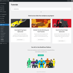 Page screenshot: Hustle &rarr; Tutorials