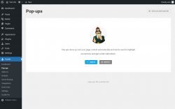 Page screenshot: Hustle &rarr; Pop-ups