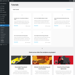 Page screenshot: Hustle &rarr; Tutorials