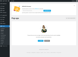 Page screenshot: Hustle &rarr; Pop-ups