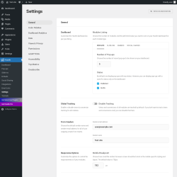 Page screenshot: Hustle &rarr; Settings