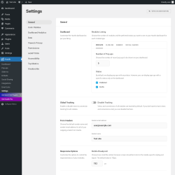 Page screenshot: Hustle &rarr; Settings