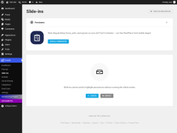 Page screenshot: Hustle &rarr; Slide-ins