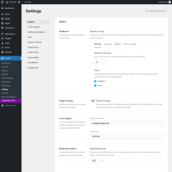 Page screenshot: Hustle → Settings