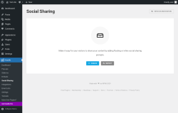 Page screenshot: Hustle &rarr; Social Sharing