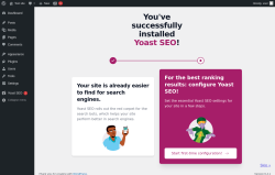Page screenshot: ‹ Test site — WordPress