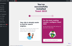 Page screenshot: ‹ Test site — WordPress
