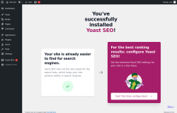 Page screenshot: ‹ Test site — WordPress