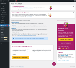 Page screenshot: Yoast SEO  → Tools