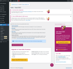 Page screenshot: Yoast SEO  → Tools