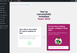 Page screenshot: ‹ Test site — WordPress
