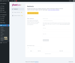 Page screenshot: Yoast SEO  → Redirects 