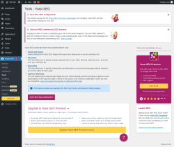 Page screenshot: Yoast SEO  → Tools