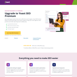 Page screenshot: Yoast SEO  → Upgrade 