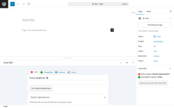 Page screenshot: Add Page ‹ Test site — WordPress