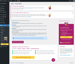 Page screenshot: Yoast SEO  → Tools