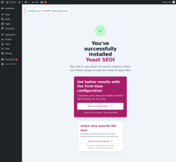 Page screenshot: ‹ Test site — WordPress
