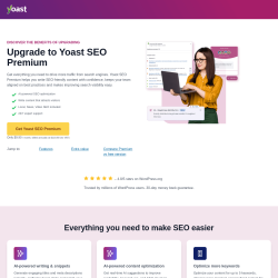 Page screenshot: Yoast SEO  &rarr; Upgrade 