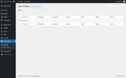 Page screenshot: Cart Orders