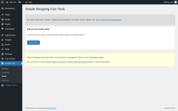 Page screenshot: Simple Cart → Tools